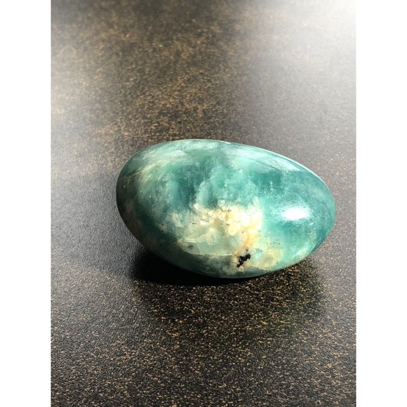 Natural Amazonite Palm Stone Pair Calming Soothing Amazonite Stone Polished - Picture 12 of 16